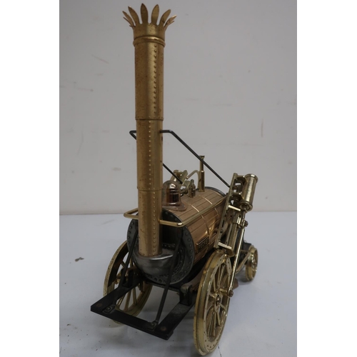 122 - Waco radio modeled as George Stephenson's rocket (22cm x 24cm)