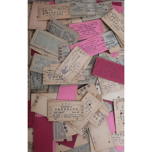 30 - Collection of used railway tickets, including Welsh, Irish, etc, in one box