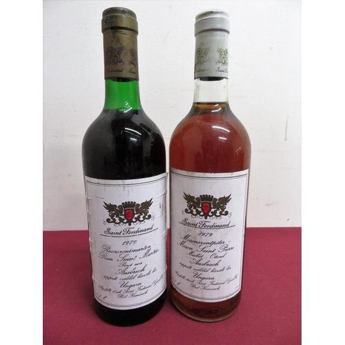 327 - Two bottles of St Ferdinand 1979, one  Rosa Saint Martin and one Mason Saint Pierre