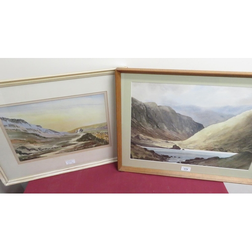 173 - Peter Shutt (20th C), Lakes landscape, watercolour, signed, (33cm x 47cm), Douglas Marshall 