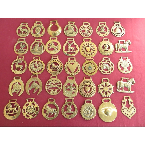 282 - Large collection of loose horse brasses, approx 50