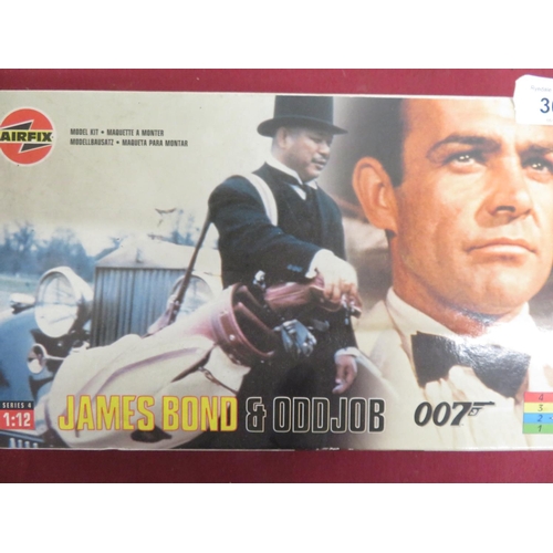 307 - Airfix 1:12 scale series 4 James Bond & Odd Job 007 unmade kit, boxed and still sealed