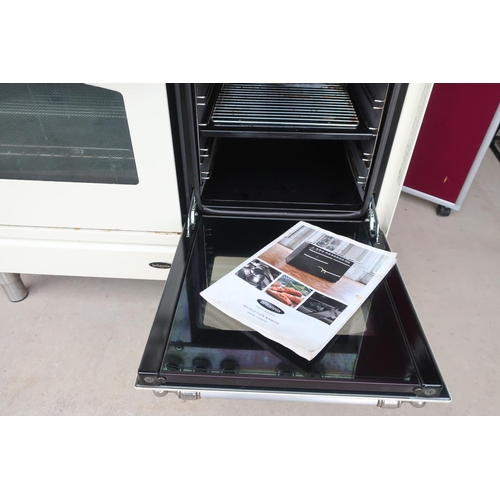 331 - Britannia gas range type twin oven cooker four hobs and griddle. (D61cm x H98cm)