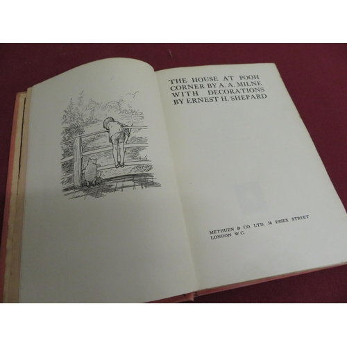 416 - A A Milne: The House At Pooh Corner, first ed 1928, red cloth gilt, inscribed 