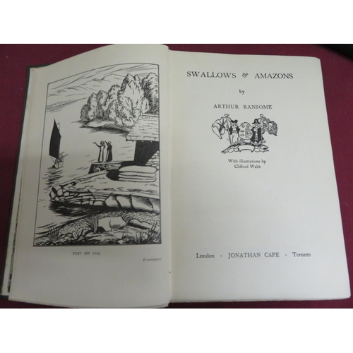 418 - Arthur Ransome: Swallows And Amazons, reprint December 1937, We Didn't Mean To Go To Sea, 8th impres... 