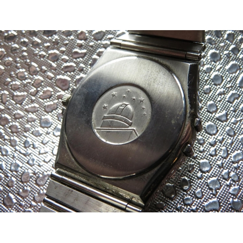 506 - Omega Constellation quartz wristwatch with date. Stainless steel case no 53265052 and bracelet, Ref ... 