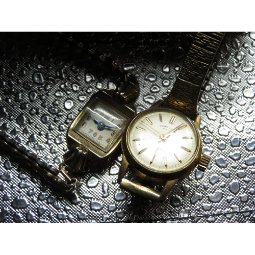 581 - Favre-Leuba lady's’ automatic wristwatch, gold plated case on expanding bracelet, case back stamped ... 