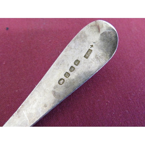 436 - 9ct gold Hallmarked single oval cufflink, hallmarked old English tablespoon, hallmarked bangle brace... 