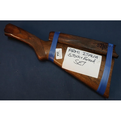 389 - Armi Italia over & under stock and forend set