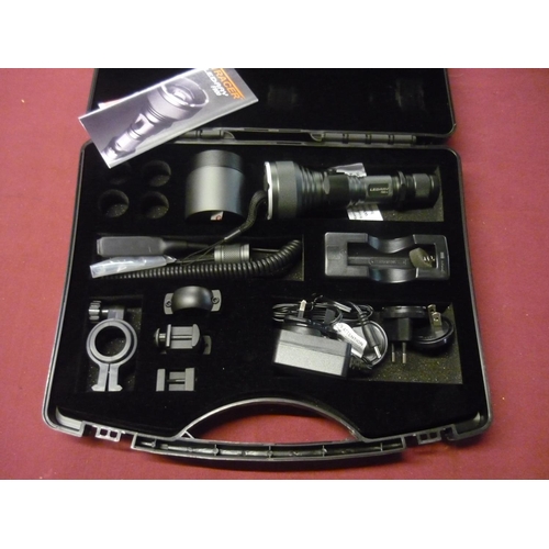 207 - Boxed as new ex shop stock Tracer LED ray F900 focusable beam gun light kit, in box with charger and... 