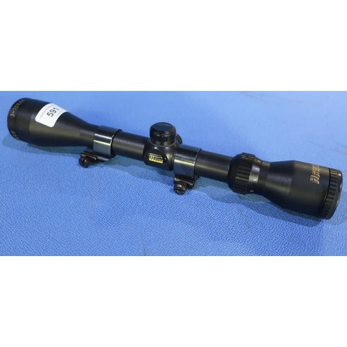 219 - 3-10 x 44 Hawke mil dot Reticle, 22mm Weaver Mounts rifle scope