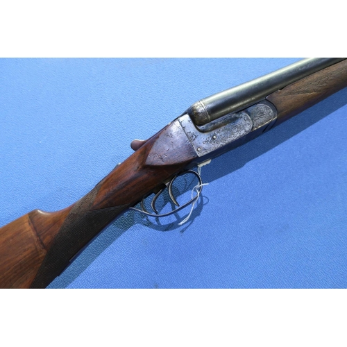 618 - Aramberri 12 bore side by side shotgun with 27 1/2 inch barrels, serial no. 96304 (shotgun certifica... 