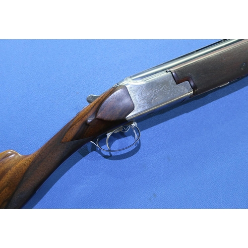 626 - Browning B2 12 bore over & under ejector shotgun with 27 1/2 inch barrels, choke 1/3 & IC, with 16 1... 