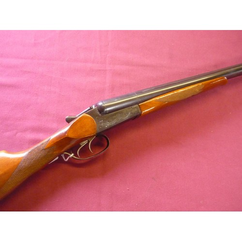 647 - Baikal 12 bore side by side shotgun with 28 1/2 inch barrels, serial no. X16899 (shotgun certificate... 