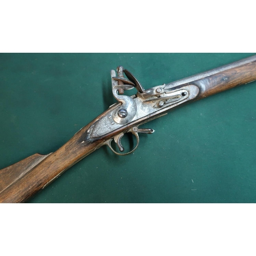 113 - British flintlock carbine with 27