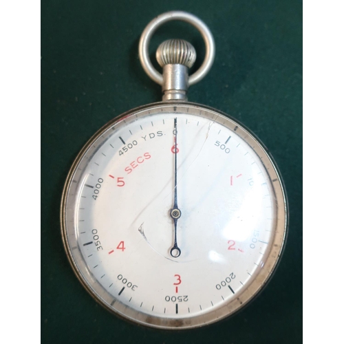 164 - Military issue stop watch, the back with broad arrow mark PATT.6, serial number 17440