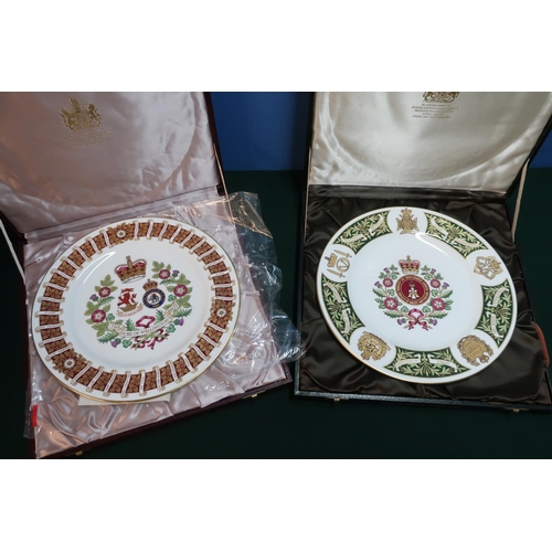 74 - Cased Mulberry Hall of York limited edition regimental commemorative plates for the Duke of Wellingt... 