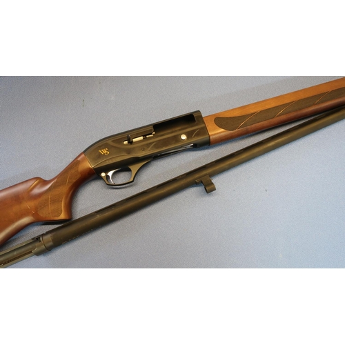 608 - Boxed as new Webley & Scott semi auto 12 bore shotgun with multi chokes, serial no. TR-KA-12.1649 (s... 