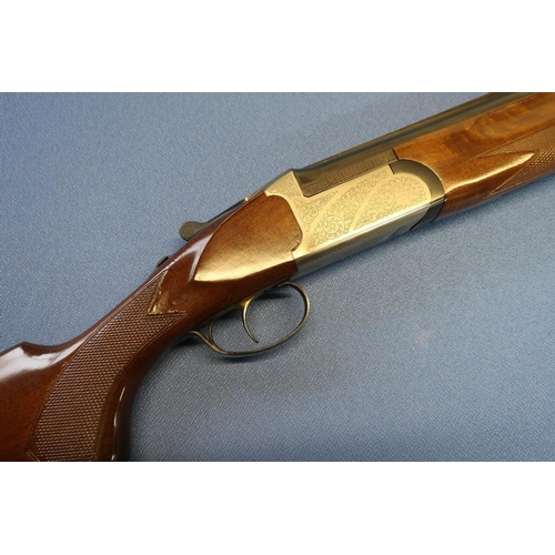 636 - Felix Sarasketa 12B over and under ejector shotgun, with 28 inch barrels with raised vented top rib,... 