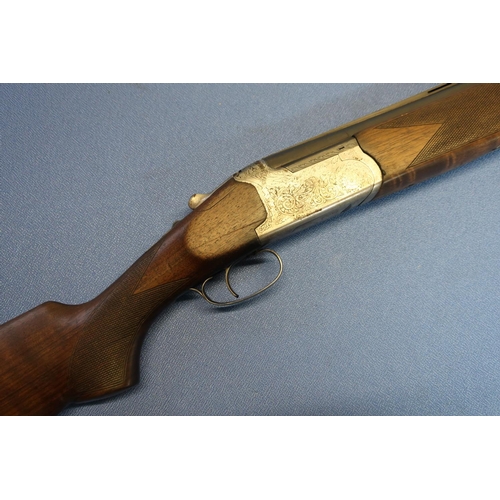 658 - Lanber 12B over and under single trigger ejector shotgun, with 26 inch barrels, 14 inch stock, seria... 