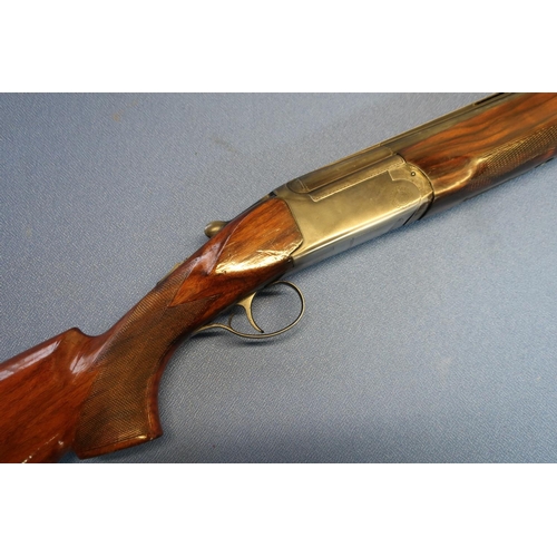 659 - Aramberri 12B over and under ejector shotgun, with 28 inch barrels, single trigger action, 14 1/2 in... 