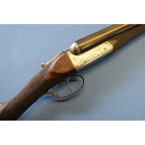 696 - William Evans from Purdey London 12 bore side by side shotgun with 30 inch barrels, choke 1/4 & 1/4,... 