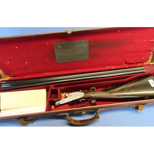 700 - Cased J Purdey & Sons 16B side by side sidelock ejector shotgun, with 28 inch barrels, 2 3/4 inch ch... 