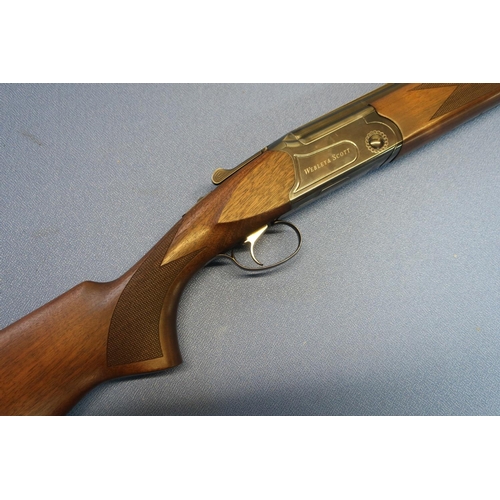 710 - Webley & Scott 920K 20B over and under ejector shotgun, with 28 inch barrels, with raised top vented... 