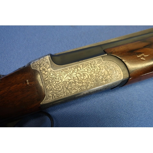 711 - Bruno Italian 20B over and under ejector shotgun, with 27 1/2 inch barrels with top and centre vente... 