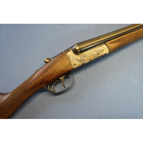 712 - Aya no.4 20B side by side ejector shotgun, with colour hardened action, 27 inch barrels, choke CYC a... 