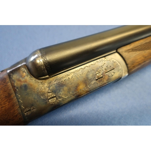 712 - Aya no.4 20B side by side ejector shotgun, with colour hardened action, 27 inch barrels, choke CYC a... 