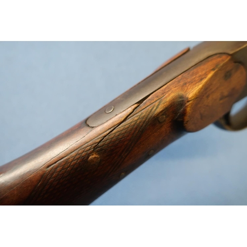 723 - Belgian side lever opening folding action .410 shotgun with 28 inch first stage octagonal barrel (re... 