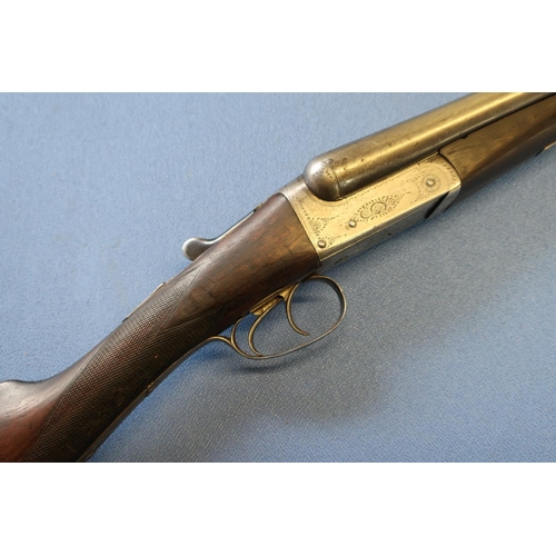 737 - R. Lisle of Derby 12 bore side by side ejector shotgun with 30 inch barrels, choke CYC & 3/4, with 1... 