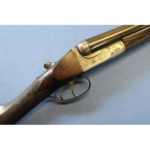 738 - J. F. Smythe of Darlington 12 bore side by side ejector shotgun with 30 inch barrels, choke 1/4 & 3/... 