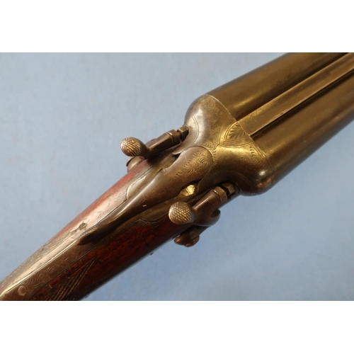 749 - John Driffield 12 bore side by side hammer gun with 30 inch barrels, serial number 38063 (shotgun ce... 