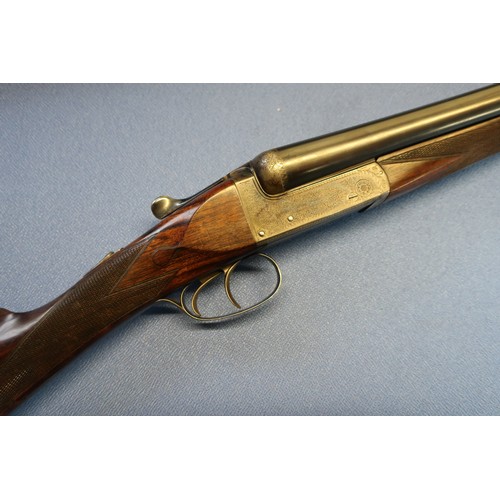 598 - Cased J Wilson and Son of York 12 bore side by side boxlock ejector shotgun, 28