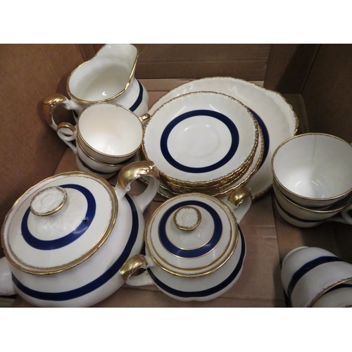 293 - Grindley Cream Petal tea service and Swinnertons Majestic Vellum dinner service (two boxes)