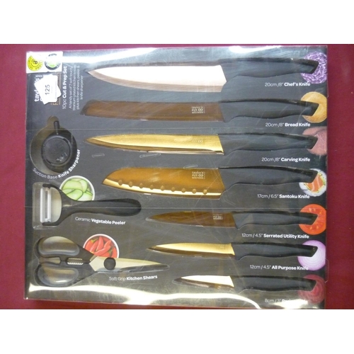 125 - As new Taylor Eyewitness ten piece cut and prep kitchen set