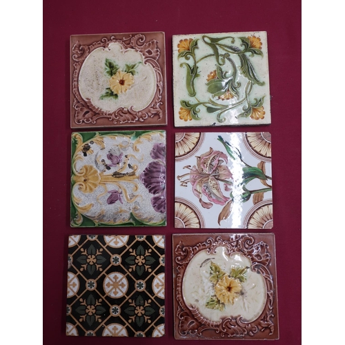 77 - Collection of various assorted Victorian and later ceramic tiles, marks including WECL etc