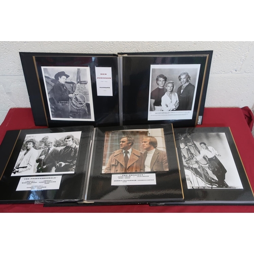 765 - Three large photograph albums, containing an archive of photographic prints relating to various film... 