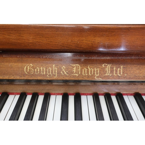 179 - Mahogany cased Gough & Davy Ltd piano