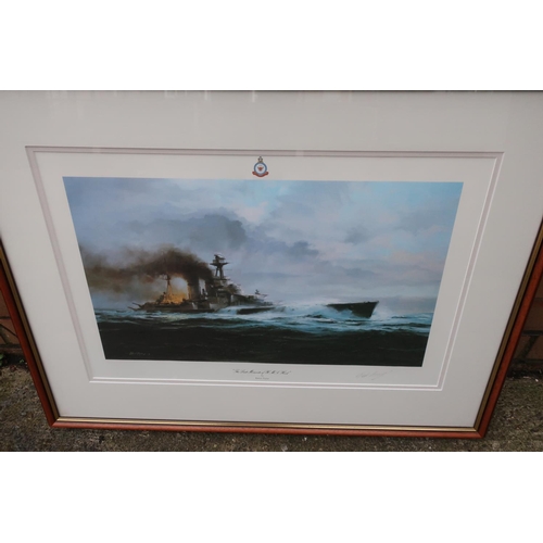 145 - Framed and mounted print 