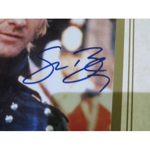 62 - Framed and signed photo of Sean Bean the TV role 'Sharpe' with COA in frame, a 