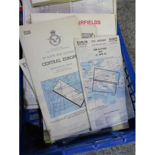 65 - Collection of England maps showing Airfields of Great Britain