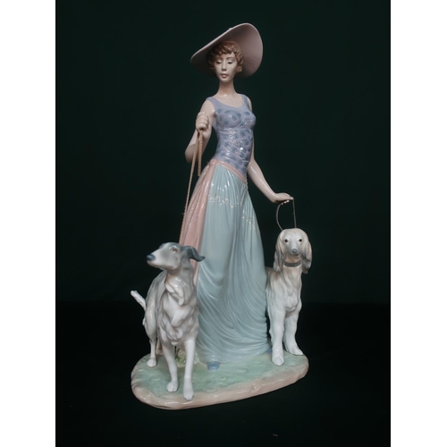 15 - Lladro figurine 010.05802 “Elegant Promenade” in original box, H41cm.