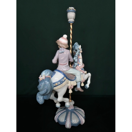 49 - Lladro figurine 5732 “Carousel Canter”, H42cm.