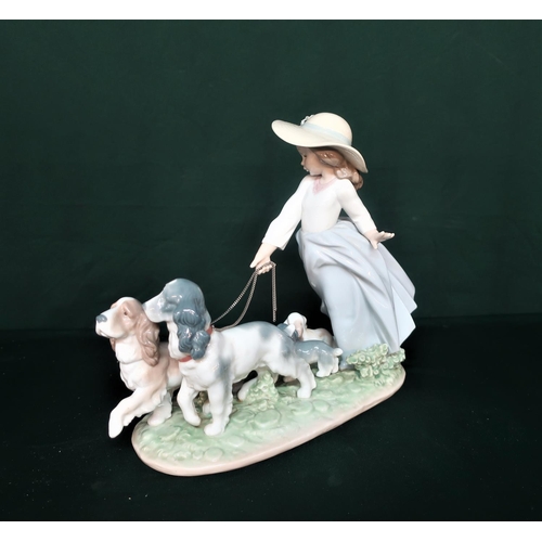 62 - Lladro Privilege figurine 6784 “Puppy Parade” in original box, H24cm.