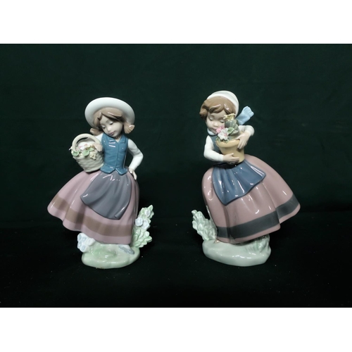 104 - Lladro figurine 5223 “Spring Is Here” in original box, H17cm and Lladro figurine 5221 “Sweet Scent” ... 