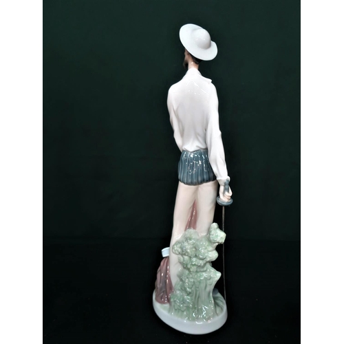 67 - Lladro figurine 4854 “Quixote Standing Up” in original box with collector plaque, H30cm.