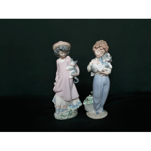 124 - Lladro figurine 7609 “My Buddy” in original box, H21cm and Lladro figurine 5549 “My New Pet” in orig... 